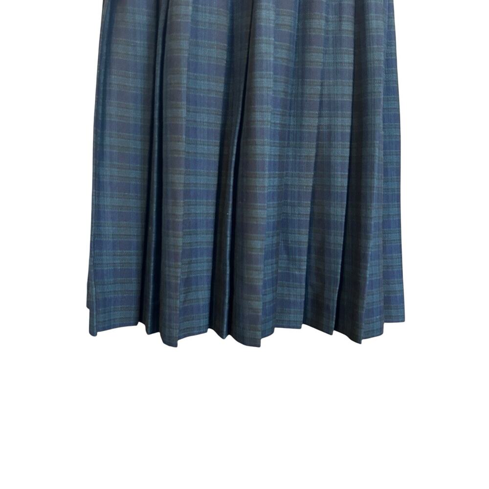 Vintage 90s Plaid Wrap Skirt Sz Medium Preppy Academia - Picture 11 of 13